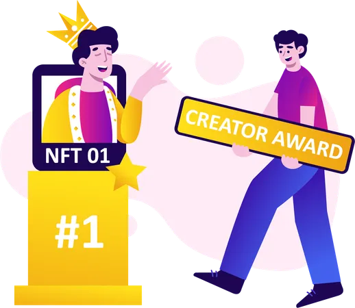 Nominés pour les meilleurs créateurs NFT  Illustration