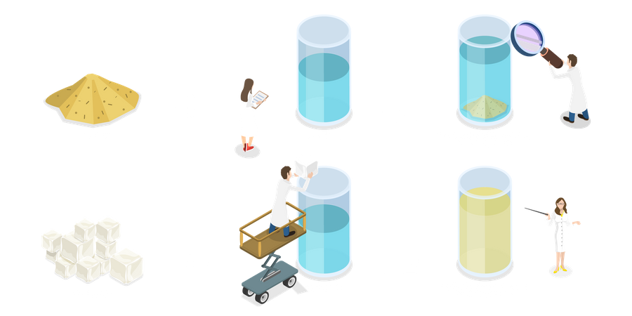 Une mixture hétérogène  Illustration