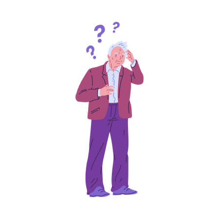 Memory care for the elderly of Alzheimer's disease  Illustration