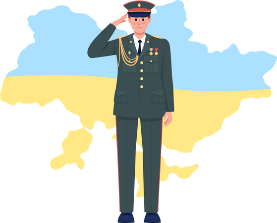Memory of fallen Ukrainian soldiers Illustration