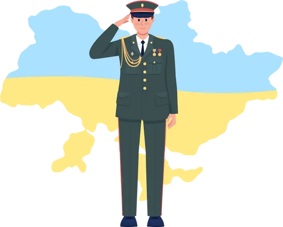 Memory of fallen Ukrainian soldiers Illustration
