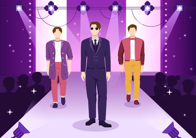 Men fashion shop  Illustration