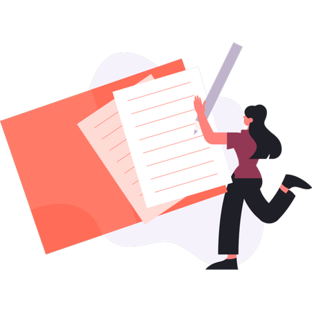 Papel de carta para menina  Ilustração