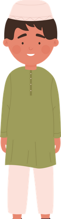 Menino árabe  Ilustração