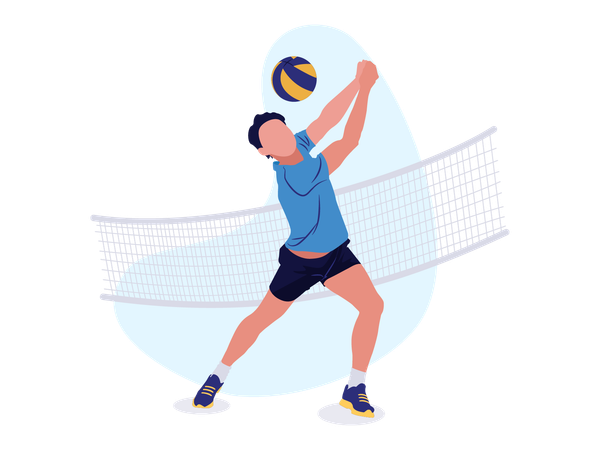 Voleibol_jogador_boy  Ilustração