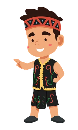 Menino tribal  Ilustração