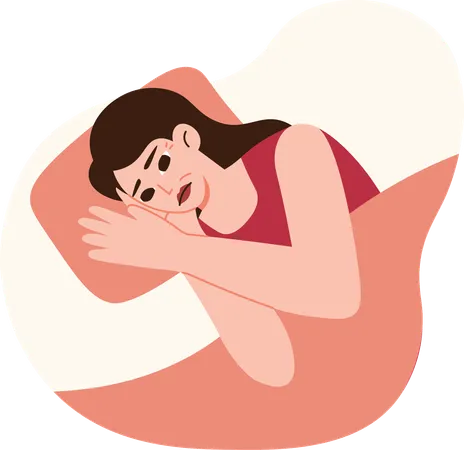 Menopause Symptoms 2 Sleeping Difficulty  Illustration