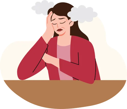 Menopause Symptoms 5 Brain Fog  Illustration