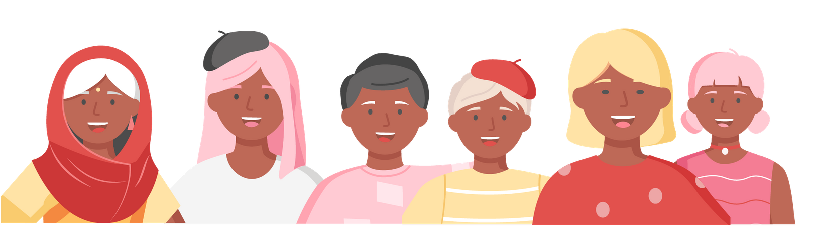 Menschenmenge Gemeinschaft  Illustration