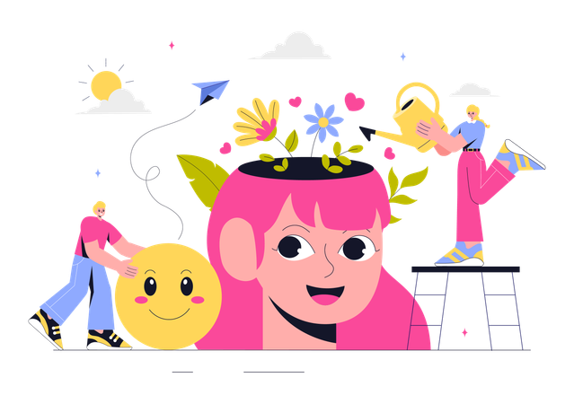 Mental Health Awareness  Illustration