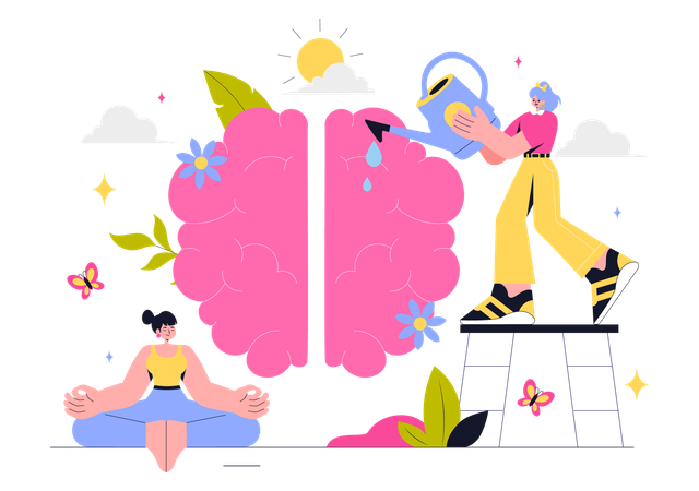 Mental Health Awareness  Illustration