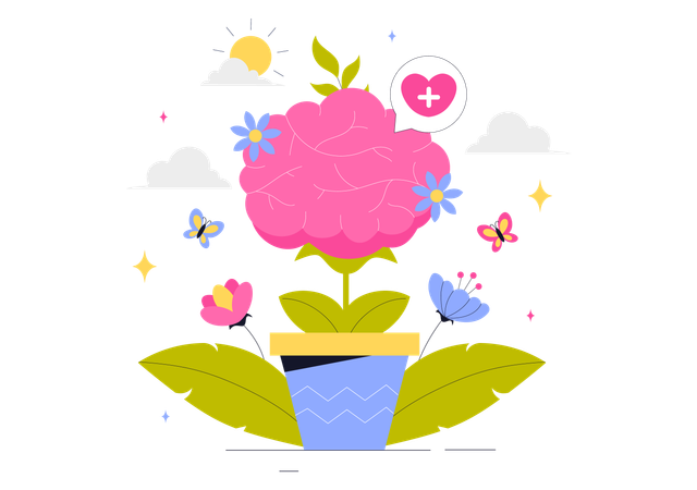 Mental Health Awareness  Illustration