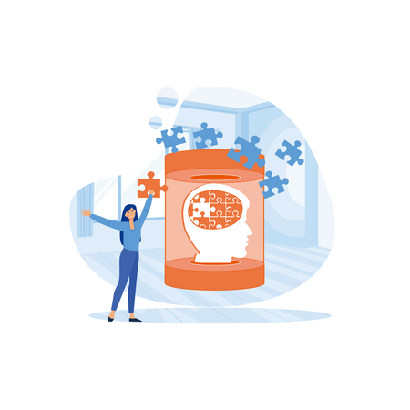 Mental Health Care  Illustration