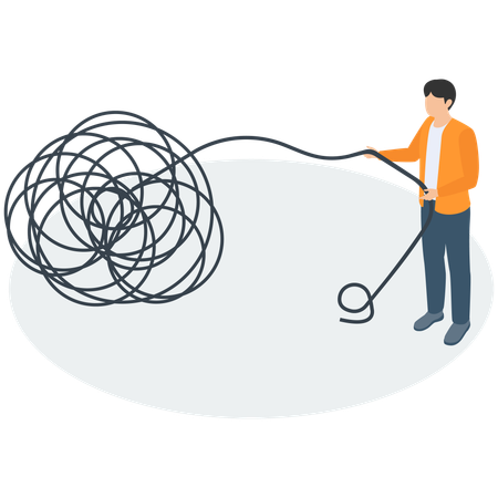 Mentaltherapeut Mann  Illustration