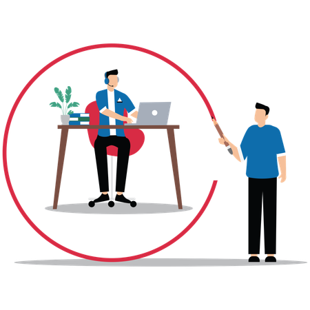 Mentorat en milieu de travail  Illustration