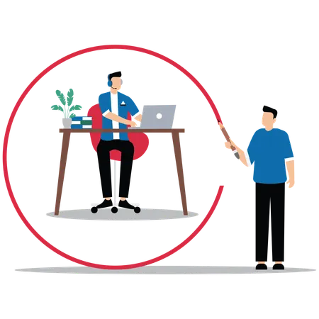Mentorat en milieu de travail  Illustration