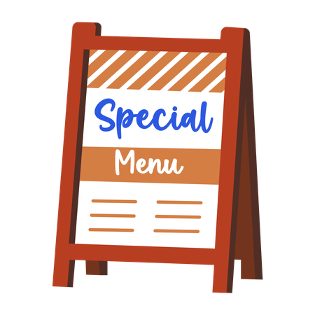 Menu Board  Illustration