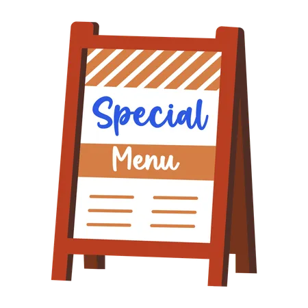 Menu Board  Illustration