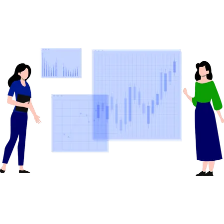 Comercio de mercado de acciones  Ilustración