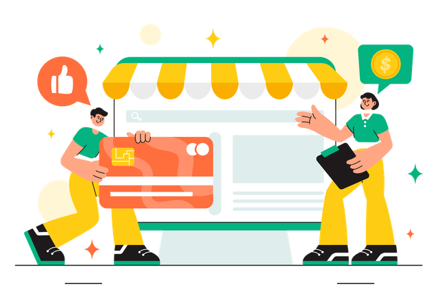 Merchant Services  Illustration