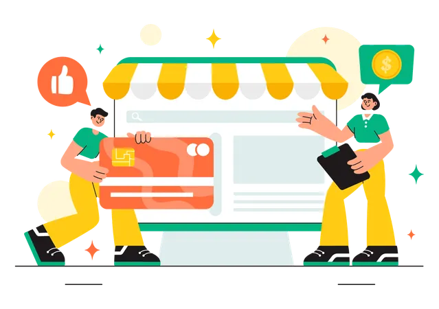 Merchant Services  Illustration