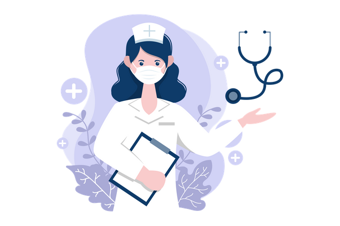 Merci docteur et infirmière  Illustration