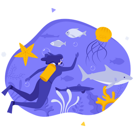 Mergulho  Ilustração