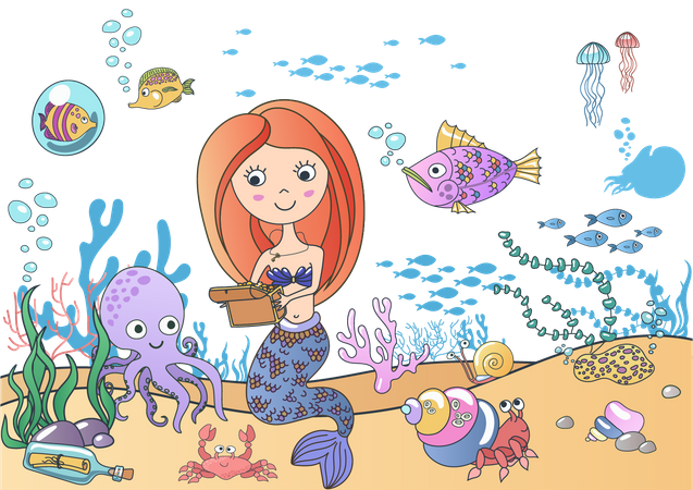 Mermaid  Illustration