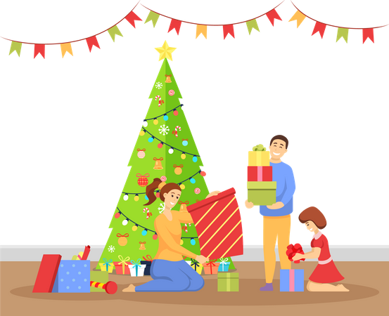 Merry Christmas  Illustration