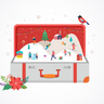 open suitcase illustrations free