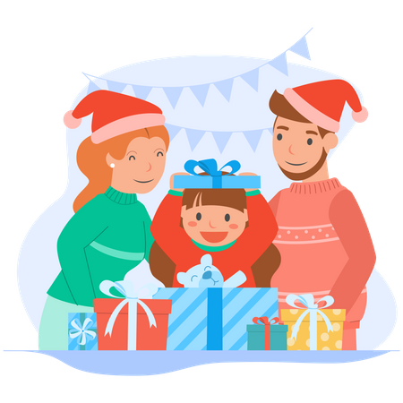 Merry Christmas greetings  Illustration