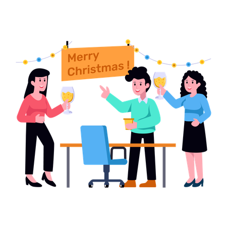 Merry Christmas  Illustration