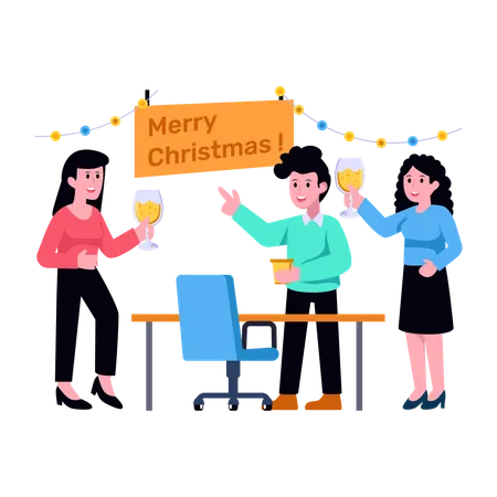 Merry Christmas  Illustration