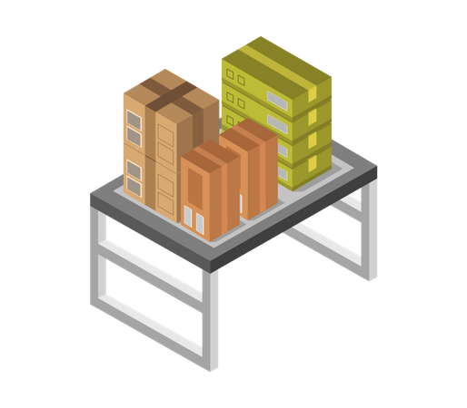 Mesa de aço  Ilustração