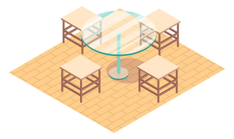 Mesa de jantar  Ilustração
