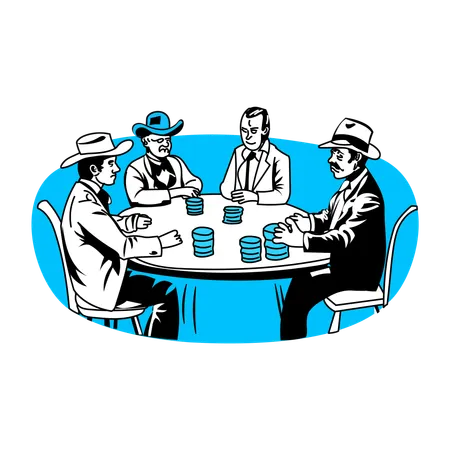 Mesa de poker  Ilustración