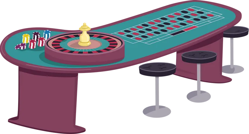 Mesa de ruleta  Ilustración