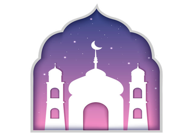 Mesquita islâmica  Ilustração