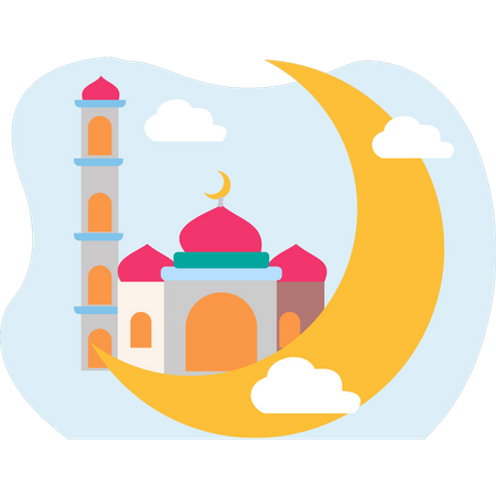 Mesquita Islâmica  Ilustração