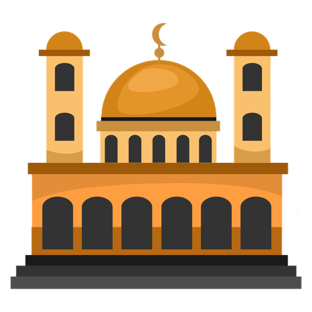 Lugar sagrado da mesquita  Ilustração