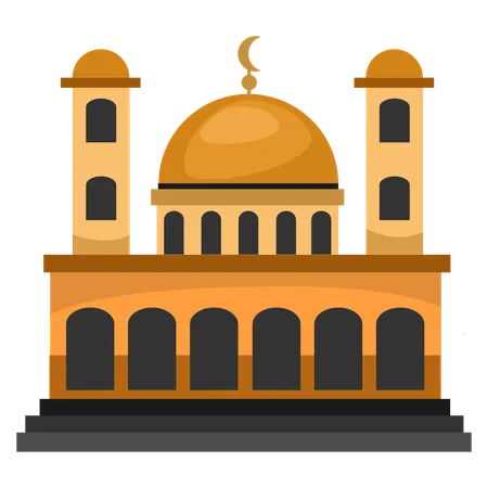 Lugar sagrado da mesquita  Ilustração