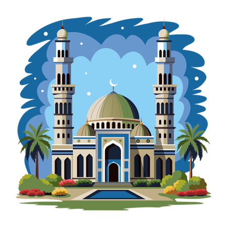 Minaretes de mesquita  Ilustração