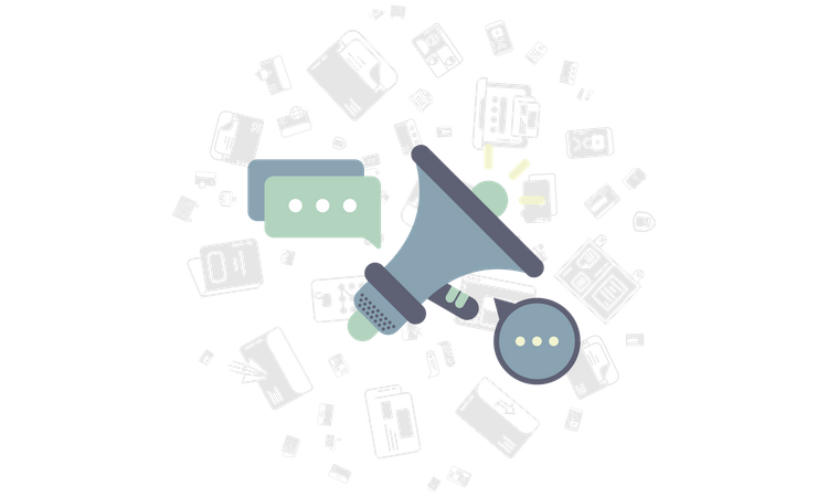 Message notification  Illustration