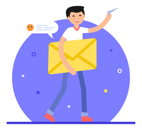 Message Sending  Illustration