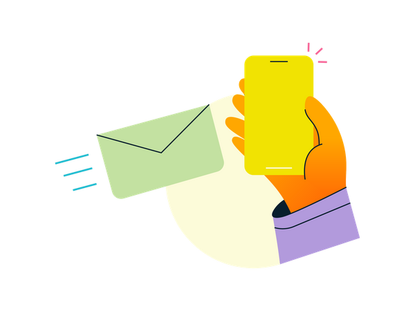 Message sent  Illustration