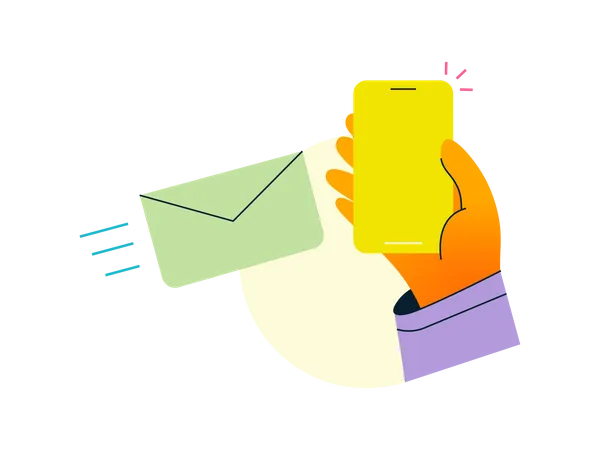 Message sent  Illustration