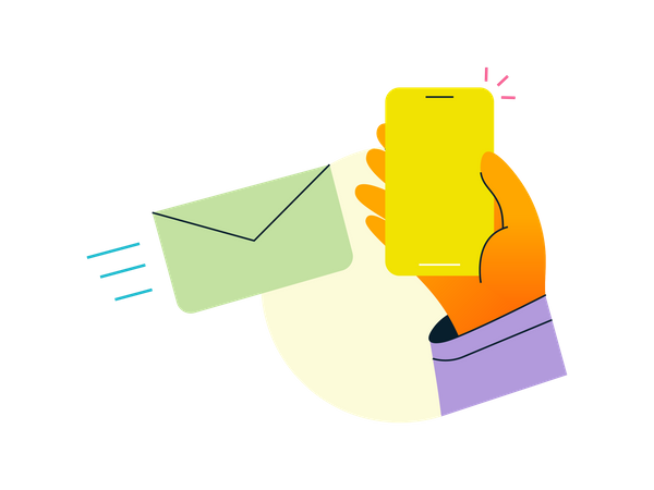 Message sent  Illustration