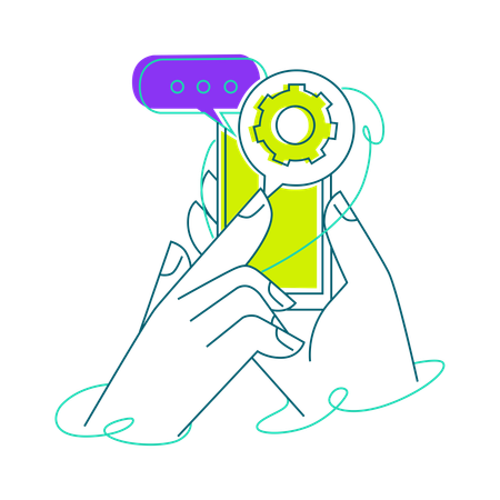 Messaging security  Illustration