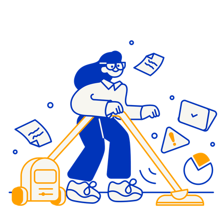 Messy component  Illustration