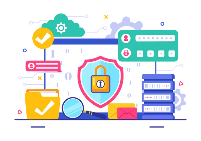 Mesures de protection des données  Illustration